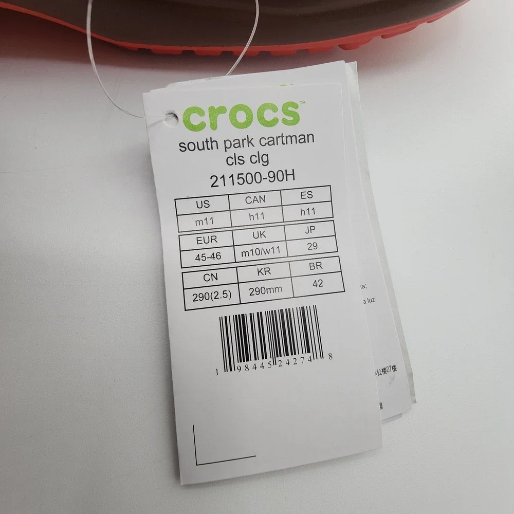 CROCS South Park Cartman Classic‎ Clog Adult Mens Size 11 Shoes NEW in Box